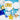 1 - Year Birthday Number Balloon with Crown Blue – Partydeco – Balloons – Party Plush