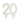 20 - Years Birthday Anniversary Glow - in - the - Dark Number Candle – Santex – Cake Candles – Party Plush