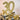 30 - Years Birthday Anniversary Glitter Decoration Gold – Santex – Decorations – Party Plush