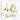 40th Birthday Napkins White Gold – Partydeco – Napkins – Party Plush