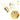 60 - Years Birthday Anniversary Confetti Metallic Gold – Partydeco – Confetti – Party Plush