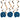 Happy 25th Hanging Swirls Blue – Folat – Hanging Swirls – Party Plush