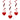 Hearts Hanging Swirls Red – Partydeco – Hanging Swirls – Party Plush