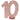 10 - Years Birthday Anniversary Decoration Glitter Rose Gold – Santex – Decorations – Party Plush