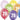 20 - Years Birthday Anniversary Balloons Stars Color Mix – Partydeco – Balloons – Party Plush