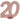 20 - Years Birthday Anniversary Glitter Decoration Rose Gold – Santex – Decorations – Party Plush