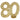 80 - Years Birthday Anniversary Glitter Decoration Gold – Santex – Decorations – Party Plush