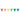 Pennant Garland Large Retro Color Mix – Folat – Pennant Garlands – Party Plush