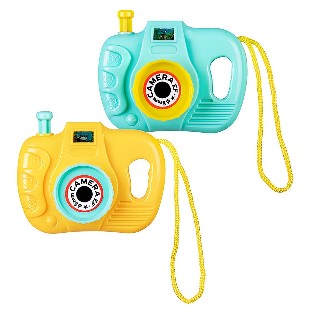 Toy Box Camera Small Toy Cameras Plastic Blue Yellow 7cm 2-Pack – Party Plush